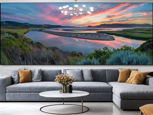 Diamond Painting Niederlande Diamond Painting Erwachsene Groß xxl 100x40cm，Windmühle Diamond Painting Kinder Mit Full Square Zubehör Set，DIY Cross Stickerei Deko Wohnzimmer Schlafzimmer Wand C67 von FCNUEBVGL