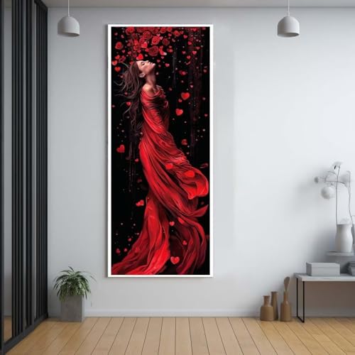 Diamond Painting Phoenix tier 60x150cm，5D Daiments Painting Erwachsene mit Diamond Painting Zubehör，Groß Diamont Painting bilder Set Full Square Drill Geschenk für mädchen Home Wall Décor F64 von FCNUEBVGL