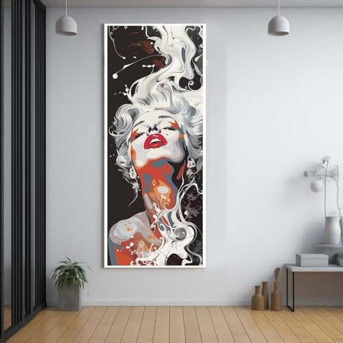 Diamond Painting Schönheit sexy 30x80cm，5D Daiments Painting Erwachsene mit Diamond Painting Zubehör，Groß Diamont Painting bilder Set Full Square Drill Geschenk für mädchen Home Wall Décor E96 von FCNUEBVGL