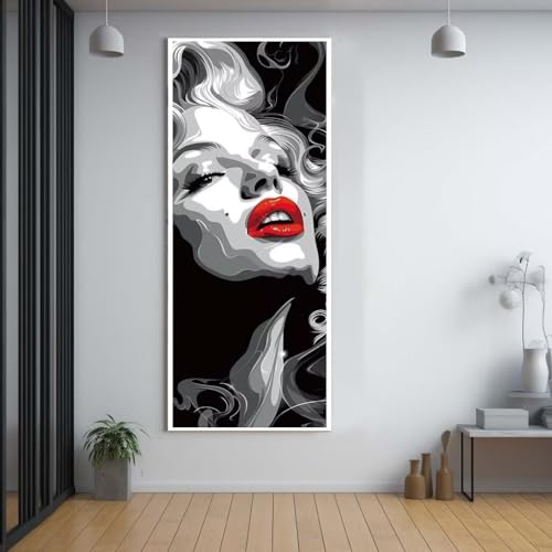 Diamond Painting Schönheit sexy 40x100cm，5D Daiments Painting Erwachsene mit Diamond Painting Zubehör，Groß Diamont Painting bilder Set Full Round Drill Geschenk für mädchen Home Wall Décor B66 von FCNUEBVGL