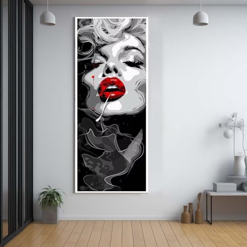 Diamond Painting Schönheit sexy diamond painting erwachsene groß xxl 90x180cm，5D diamond painting set mit Zubehör Full Round Set，DIY Cross Stickerei Deko Wohnzimmer Schlafzimmer Büro Eingang Wand B64 von FCNUEBVGL