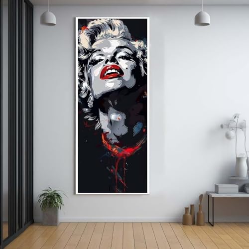 Diamond Painting Sexy schöne Frau 50x120cm，5D Daiments Painting Erwachsene mit Diamond Painting Zubehör，Groß Diamont Painting bilder Set Full Round Drill Geschenk für mädchen Home Wall Décor C60 von FCNUEBVGL