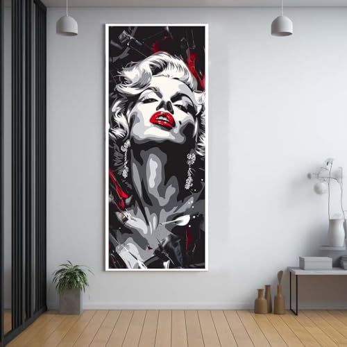 Diamond Painting Sexy schöne Frau 80x160cm，5D Daiments Painting Erwachsene mit Diamond Painting Zubehör，Groß Diamont Painting bilder Set Full Square Drill Geschenk für mädchen Home Wall Décor E82 von FCNUEBVGL