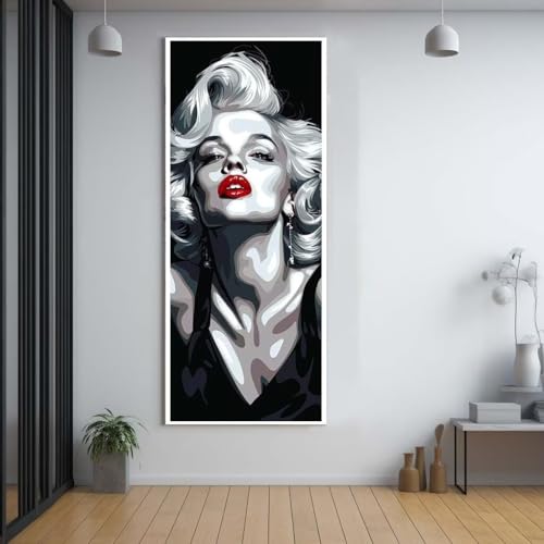 Diamond Painting Sexy schöne Frau diamond painting erwachsene groß xxl 50x120cm，5D diamond painting set mit Zubehör Full Round Set，DIY Cross Stickerei Deko Wohnzimmer Schlafzimmer Eingang Wand C61 von FCNUEBVGL