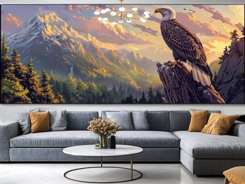 Diamond Painting Zeichentrick Diamond Painting Erwachsene Groß xxl 150x60cm，Wal Diamond Painting Kinder Mit Full Square Zubehör Set，DIY Cross Stickerei Deko Wohnzimmer Schlafzimmer Eingang Wand D12 von FCNUEBVGL