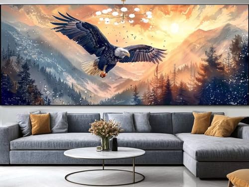 Diamond Painting Zeichentrick Diamond Painting Erwachsene Groß xxl 220x80cm，Phoenix Diamond Painting Kinder Mit Full Square Zubehör Set，DIY Cross Stickerei Deko Wohnzimmer Schlafzimmer Wand D10 von FCNUEBVGL