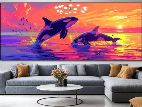 Diamond Painting gelb Diamond Painting Erwachsene Groß xxl 150x60cm，Baum Diamond Painting Kinder Mit Full Square Zubehör Set，DIY Cross Stickerei Deko Wohnzimmer Schlafzimmer BüRo Eingang Wand C89 von FCNUEBVGL