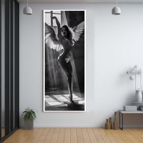 FCNUEBVGL Diamond Painting Tanz Angel 50x120cm，5D Daiments Painting Erwachsene mit Diamond Painting Zubehör，Groß Diamont Painting bilder Set Full Square Drill Geschenk für mädchen Home Wall Décor F5 von FCNUEBVGL