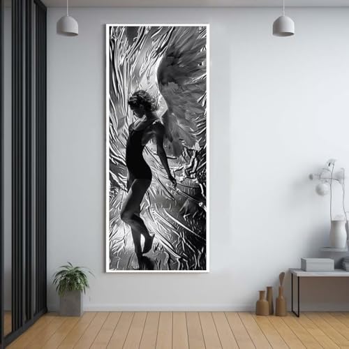 FCNUEBVGL Diamond Painting Tanz Angel 60x150cm，5D Daiments Painting Erwachsene mit Diamond Painting Zubehör，Groß Diamont Painting bilder Set Full Square Drill Geschenk für mädchen Home Wall Décor F2 von FCNUEBVGL