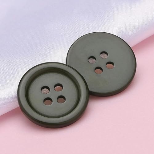 10 Stück 9–30 mm runde Harzknöpfe für Handarbeit, DIY, Scrapbooking, Basteln, Nähzubehör, Kleidung, Kleidungsstück, Pullover, Mantelzubehör-11-48L 30,0 MM von FDDTDSE