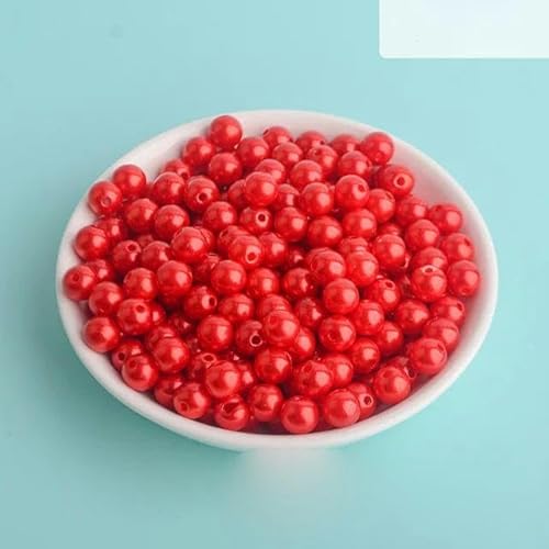 3–12 mm, 500 g, rund, mehrfarbig, Acryl-Imitationsperlen, lose Perlen für die Herstellung von DIY-Scrapbooking-Dekorationen, Farbe 3–500 g, 6 mm von FDIMALTOR