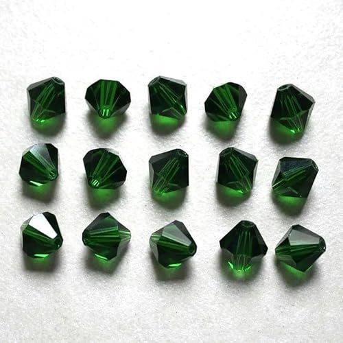 Kristall-Doppelkegel-Perle, 200 Stück/Los, 3,4,5,6,8,10 mm, tschechische lose facettierte Glasperlen zur DIY-Schmuckherstellung, 15D, ca. 6 mm von FDIMALTOR