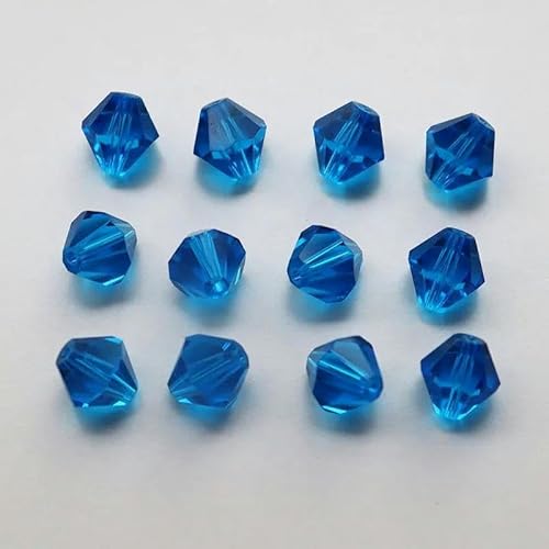 Kristall-Doppelkegel-Perle, 200 Stück/Los, 3,4,5,6,8,10 mm, tschechische lose facettierte Glasperlen zur DIY-Schmuckherstellung, 25 O, ca. 5 mm von FDIMALTOR