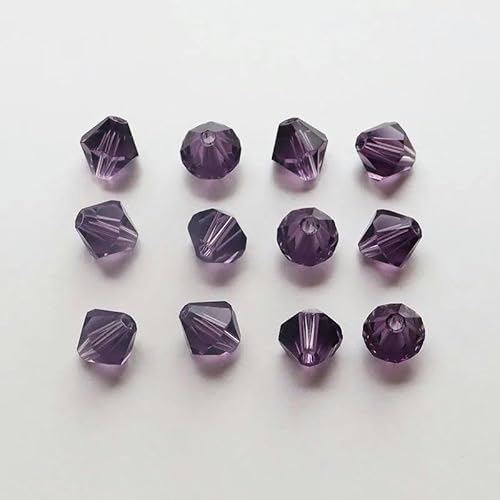 Kristall-Doppelkegel-Perle, 200 Stück/Los, 3,4,5,6,8,10 mm, tschechische lose facettierte Glasperlen zur DIY-Schmuckherstellung, 26L, ca. 8 mm von FDIMALTOR