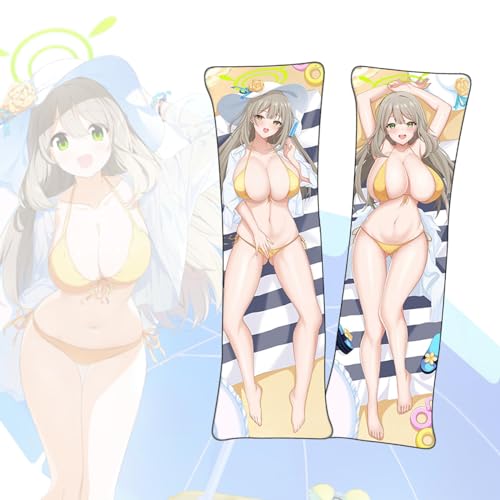 Anime Kissenbezüge Blue Archive Izayoi Nonomi Anime Dakimakura Kurzer Plüschstoff Lebensgroßer Körper Kissenbezug von FDSAD