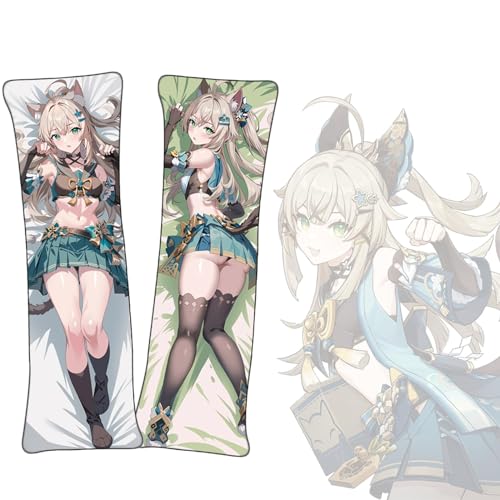 Anime Kissenbezüge Genshin Impact Kirara Dakimakura kurzer Plüschstoff doppelseitiger Anime Körper Kissenbezug von FDSAD