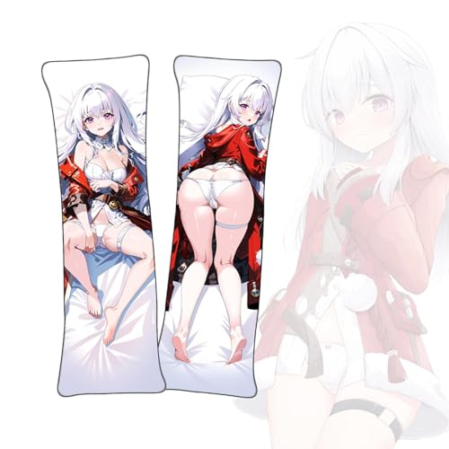 Anime Kissenbezüge Honkai: Star Rail Clara Anime Körper Kissen Dakimakura kurzer Plüschstoff doppelseitiger Körperkissenbezug von FDSAD