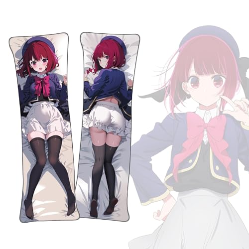 Anime Kissenbezüge OSHI NO KO Arima Kana Dakimakura kurzer Plüschstoff doppelseitiger Anime Körper Kissenbezug von FDSAD