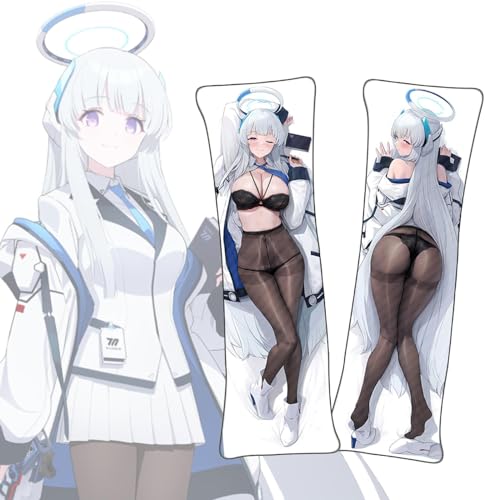 FDSAD Anime Kissenbezüge Blue Archive Ushio Noa Anime Dakimakura Kurzer Plüschstoff Lebensgroßer Körper Kissenbezug von FDSAD