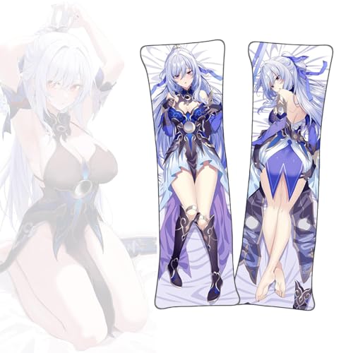 Anime Kissenbezüge Honkai: Star Rail Jingliu Anime Körper Kissen Dakimakura kurzer Plüschstoff doppelseitiger Körperkissenbezug von FDSAD