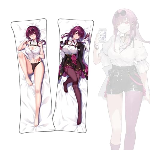 Anime Kissenbezüge Honkai: Star Rail Kafka Anime Körper Kissen Dakimakura kurzer Plüschstoff doppelseitiger Körperkissenbezug von FDSAD