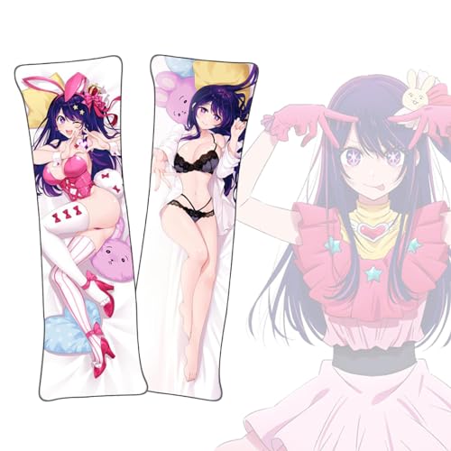 Anime Kissenbezüge OSHI NO KO Hoshino Ai Dakimakura kurzer Plüschstoff doppelseitiger Anime Körper Kissenbezug von FDSAD