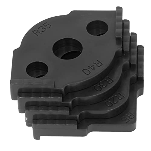 Eckpositionierer, 4-teilige Radius-Jig-Router-Vorlage für die Holzbearbeitung(Schwarz) von FECAMOS