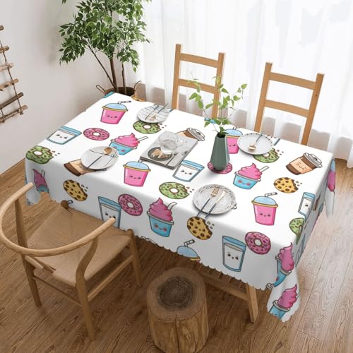 Küche Restaurant Innendekoration Staubdichte Tischdecke, Kawaii Fast Food,Wie Gezeigt,137x183 von FEEHSP