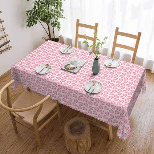 Küche Restaurant Innendekoration Staubdichte Tischdecke, rosa Kürbismuster,Wie Gezeigt,137x183 von FEEHSP