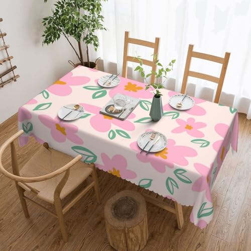 Staubdichte Tischdecke für Küche, Restaurant, Innendekoration, schöne Blumen,Wie Gezeigt,137x183 von FEEHSP