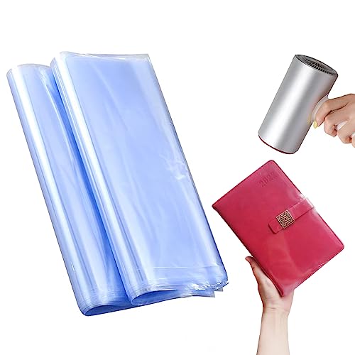 POF Schrumpfbeutel, transparent, Schrumpffolie, für Bastelarbeiten, zum Verpacken von Schrumpffolien für Schuhe, Geschenke, Bastelarbeiten, transparent (22 x 30 cm) von FEIBAMAOYI