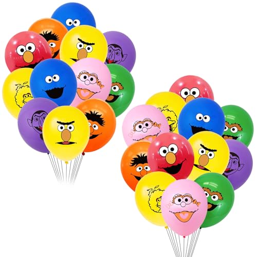 24 PCS Geburtstag Party Ballons FEIEQILAI- Tortendeko Birthday Ballons Geburtstags Dekoration Set Geburtstagsdeko Latex Luftballons Kuchen Deko Geburtstagsparty Dekorationen von FEIEQILAI