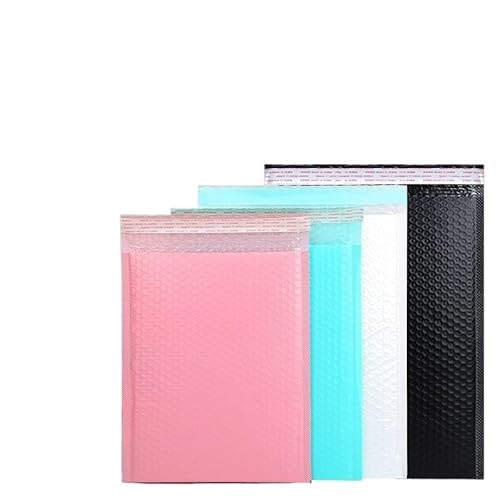 Luftpolsterumschlag 50 Stück rosa Poly-Luftpolsterversandtaschen, gepolsterte Umschläge, mit Luftpolsterfolie gefütterte Polymailer-Beutel LuftpolsterumschläGe(Light pink-50pcs,20 * 25cm) von FEIFEIFEI