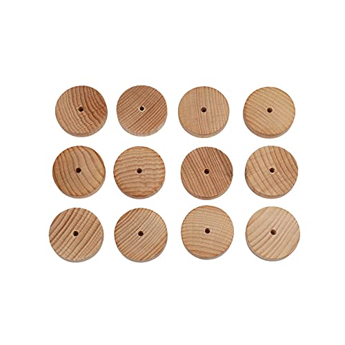 FEINSCHNITTkreativ Holzräder flach | Holzscheiben 40 x 10 mm | 4-mm-Bohrung | unbehandeltes Buchenholz | ideal für Bastelarbeiten & Fahrzeug- und Modellbau (40 x 10 mm | 100 Stück) von FEINSCHNITTkreativ