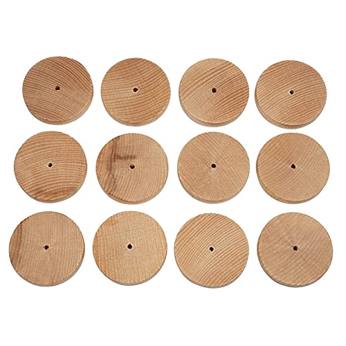 FEINSCHNITTkreativ Holzräder flach | Holzscheiben 60 x 10 mm | 4-mm-Bohrung | unbehandeltes Buchenholz | ideal für Bastelarbeiten & Fahrzeug- und Modellbau (60 x 10 mm | 12 Stück) von FEINSCHNITTkreativ