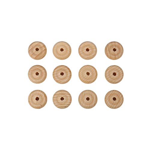 FEINSCHNITTkreativ Holzräder profiliert 20 x 8 mm (12 Stück) | 4-mm-Bohrung | unbehandeltes Buchenholz | ideal für Fahrzeug- und Modellbau von FEINSCHNITTkreativ