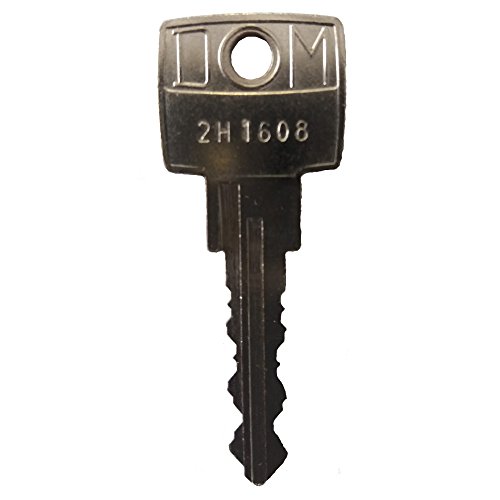 DOM Schlüssel - Ersatzschlüssel2H 0501 bis 2H 1000 - für Spindschlösser, Universalschlösser, Möbelschlösser, etc. von DOM (Schließungen 2H0501 bis 2H1000) - Schließung 2H0652 von FELGNER