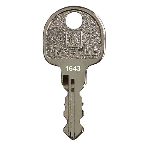 HÄFELE Ersatzschlüssel 1501 bis 2000 - für Häfele Hebelzylinder, Möbelschlösser, Spindschlösser etc. - Nachschlüssel, Zusatzschlüssel - Schließung 1569 von FELGNER
