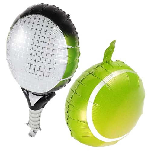 1 Satz Tennisballon Partyballons Tennis-partyzubehör Gefälligkeiten Für Sportpartys Zubehör Für Tennis-geburtstagsfeiern -dusche-ballon Hochzeitsballon Aluminiumfolie FELTECHELECTR von FELTECHELECTR