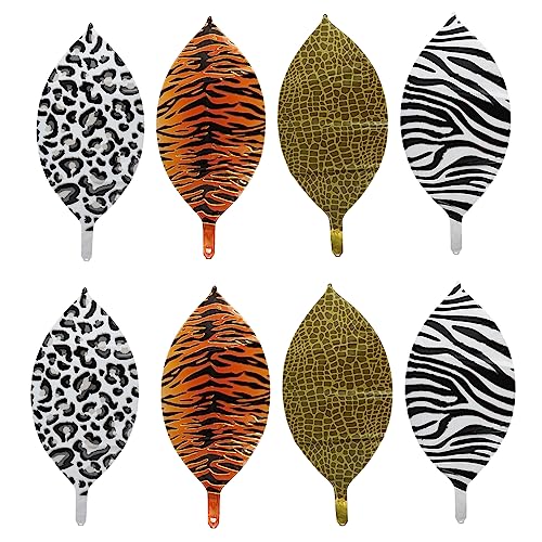 8St Ballon mit Tiermuster -Ballon Tiere Ballons Junggesellenabschied Ballon Zebra-Ballon tierluftballone tier luftballons kreativer Ballon Dekorationsballon Aluminiumfolie FELTECHELECTR von FELTECHELECTR