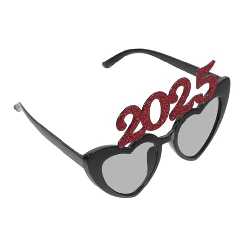 FELTECHELECTR 1 Paar 2025 Brille Partydekoration partybrille Partygeschenke für das neue Jahr grad party brille Weihnachtsdekorationen Herz Dekorationen Neujahrsbrille Leistungsrequisiten Abs von FELTECHELECTR