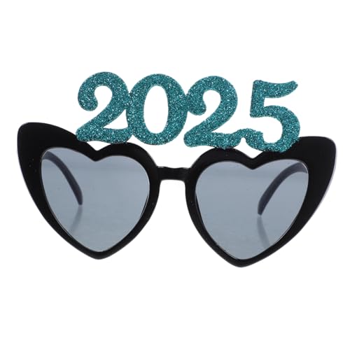 FELTECHELECTR 1 Paar 2025 Brille festival zubehör party brille Partydekorationen für das neue Jahr neuartige Brillen 2024 Brille Herz Dekorationen Sonnenbrille Neujahrsvorräte Neujahrsbrille Abs von FELTECHELECTR