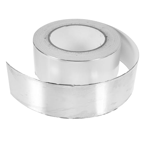 FELTECHELECTR 1 Rolle Aluminiumfolienband Folienklebeband Aluminiumband Mit Leitfähigem Kleber Aluminiumfolien Dichtungsband Gaffer Klebeband Thermoband Wasserdichtes Klebeband von FELTECHELECTR