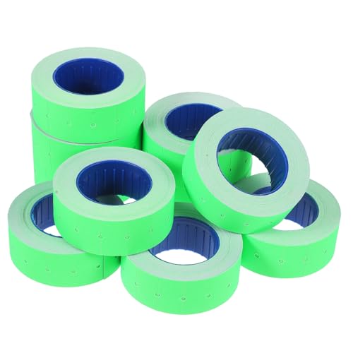 FELTECHELECTR 1 Rolle Preisschildpapier Klebeetikett Aufkleber Leere Etiketten Für Den Selbstklebender Preisaufkleber Leere Aufkleber Warenpreisaufkleber Leere Etikettenaufkleber Green von FELTECHELECTR