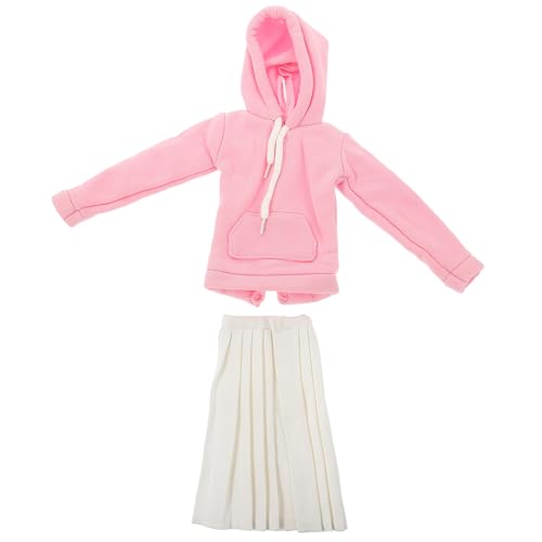 FELTECHELECTR 1 Satz Mädchen-Puppen-Sweatshirt Plüsch Puppenhaus Puppenkleidung Puppen-Outfits Puppe Verkleiden Sich Kleidung Mädchenpuppenrock Puppenkostüm Für Mädchen Baumwolle von FELTECHELECTR