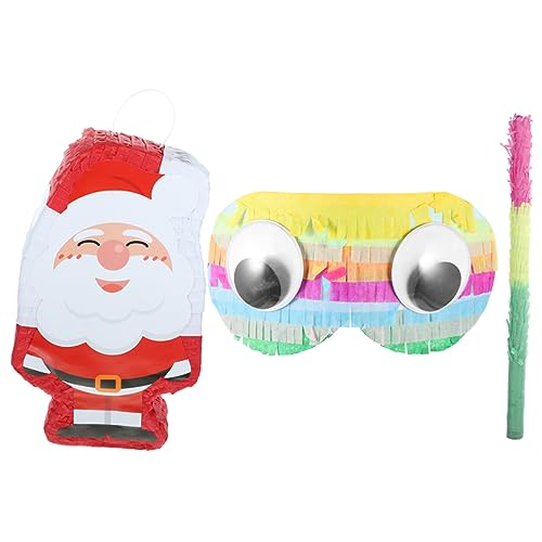 FELTECHELECTR 1 Satz Weihnachtsdeko Weihnachtsmann-party-pinata Piñata Schmücken Dekorative Piñata Weihnachtsmann-partydekoration Pinata Im Weihnachtsmann-design Pinata-dekoration Papier von FELTECHELECTR