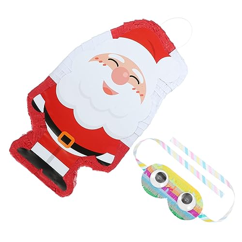 FELTECHELECTR 1 Satz Weihnachtspinata für Kinder Weihnachtsmann-Pinata- Pinata mit Zuckerfüllung weihnachtsdeko halloween pinata Partydekoration Weihnachtsmann-Verzierung Papier von FELTECHELECTR