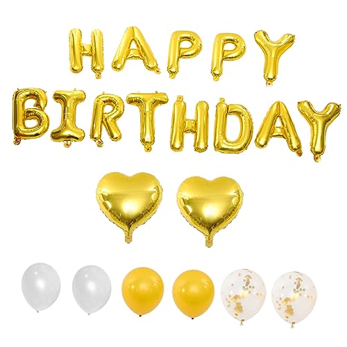 FELTECHELECTR 1 Set Happy Birthday Luftballons Girlande Mit Bonbonroten Und Bunten Ballons Für Geburtstagsfeiern Party Dekoration Luftballons Für Kinder Und Erwachsene Ideal Für von FELTECHELECTR