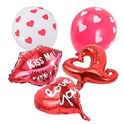 FELTECHELECTR 1 Set Hochzeitsballons Herzballons Für Valentinstag Und Partydekoration Folienballons Herzform Für Feierliche Anlässe Romantische Dekorationen Und Feierlichkeiten von FELTECHELECTR