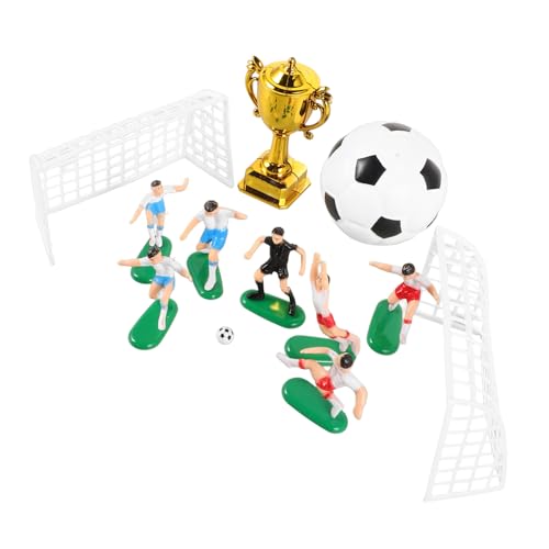 FELTECHELECTR 1 Set Miniatur Trophäe Für Fußball Kuchendekoration Und Puppenhaus Ausstellung Fußballspiel Themenaufsätze Ideale Tortendeko Für Kindergeburtstage Und Sportveranstaltungen von FELTECHELECTR